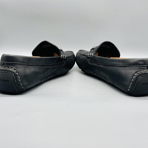 Cole Haan Shoes Mens 11.5 Black Leather Bit Driving Loafers Moc Slip On Casual main image 5